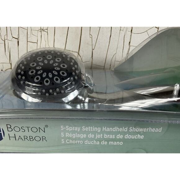 Boston Harbor 5 Spray Setting Handheld Showerhead Chrome NIB NOS - Picture 4 of 7